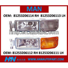 MAN TRUCK FOG LAMP man truck pièce de rechange 81253206092 81253206112 RH 81253206091 81253206111 LH